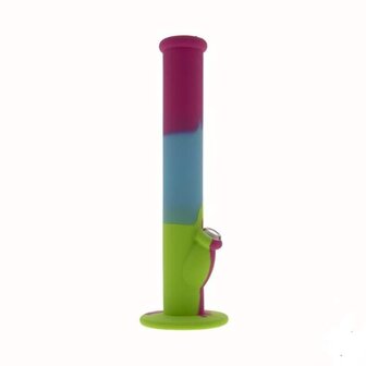  Silicone Bong L Blue and Pink and Green 